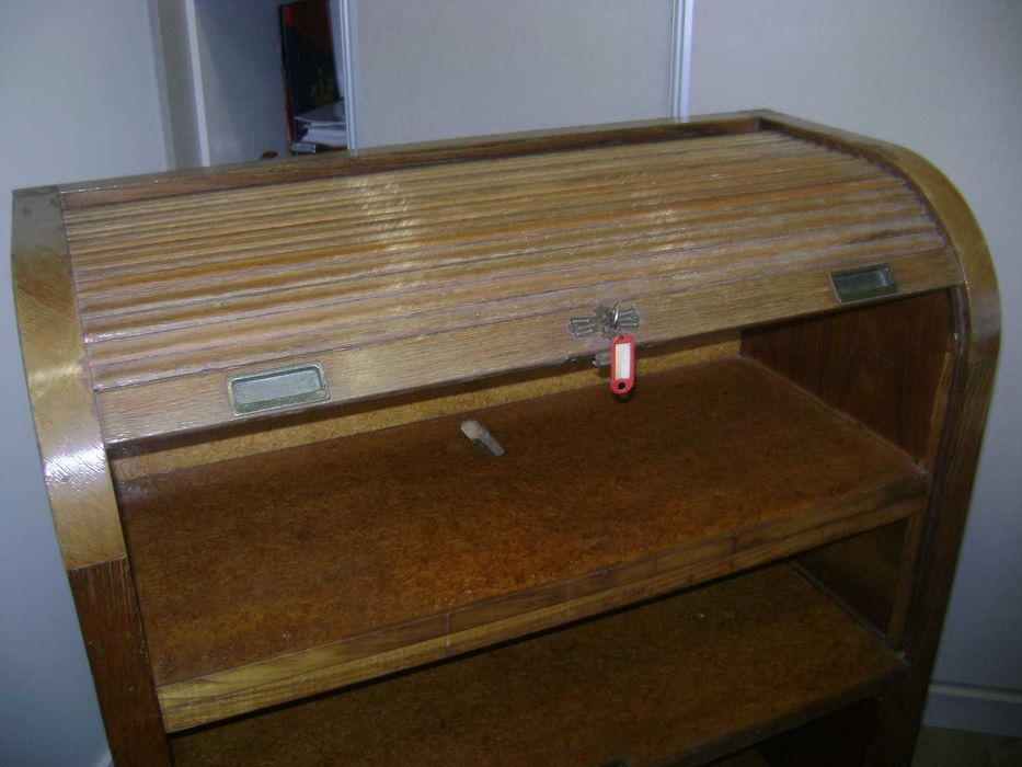 móvel antigo escritório de persiana madeira