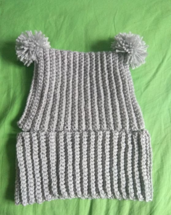 Czapeczka z kominem i rękawiczkami