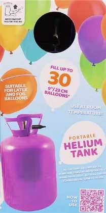 Butla z helem, Balony z helem + GRATIS paczka BALONÓW