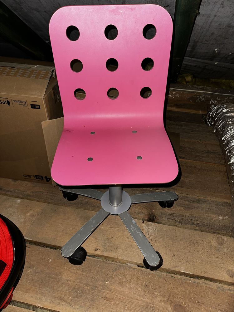 Krzesło obrotowe biurkowe dziecięce ikea Jules