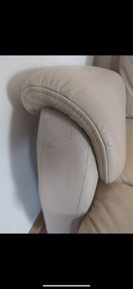 Sofa skórzana 3 osobowa  kanapa funkcja spania szara lubuskie