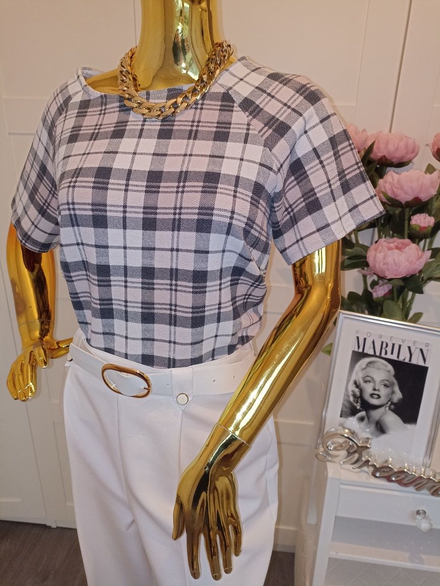 Bluzka w kratę Select R.42/XL