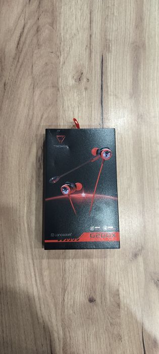 Słuchawki gamingowe douszne z dwoma mikfofonami TRONER G200X