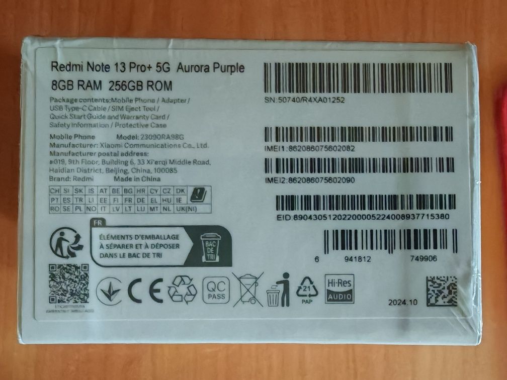‼️Хит Redmi Note 13 Pro Plus (Global, 8/256, NFC, 120w, 200mp)
