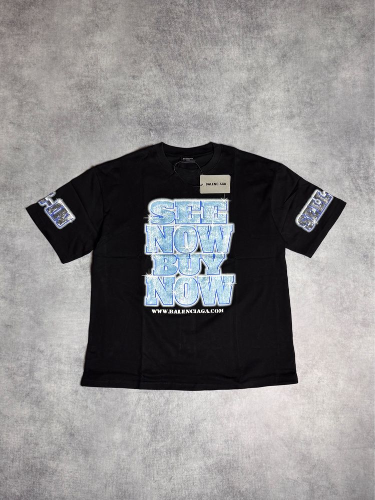 Футболка Balenciaga See Now Buy Now T-Shirt.