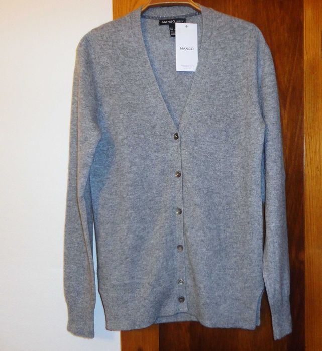 Casaco 100% caxemira Cinzento mesclado Mango