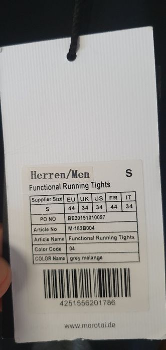 Spodnie legginsy sportowe męskie rozmiar S Nowy z metką