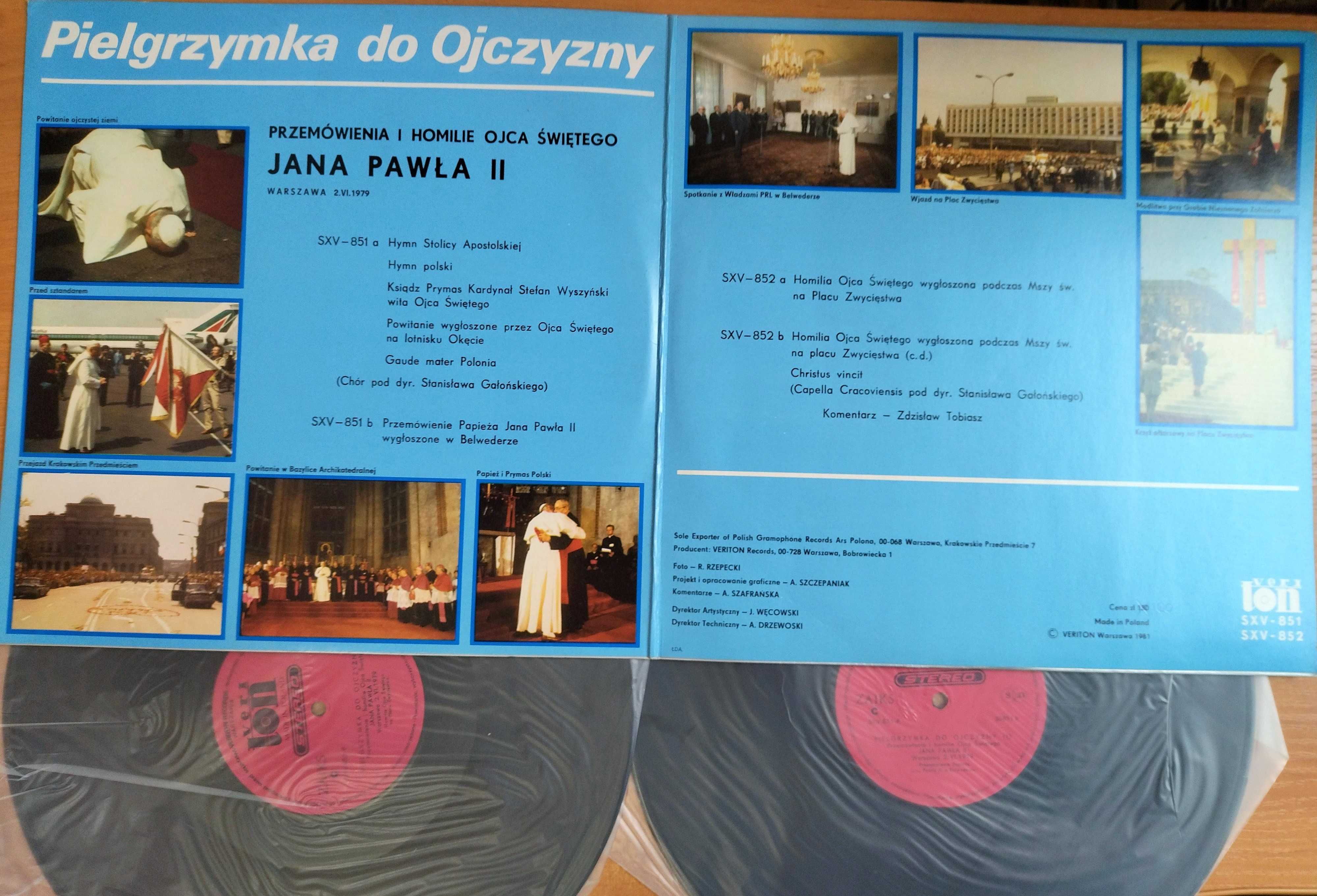 Pielgrzymka do ojczyzny Homilie i przemówienia 1979 2LP winyl