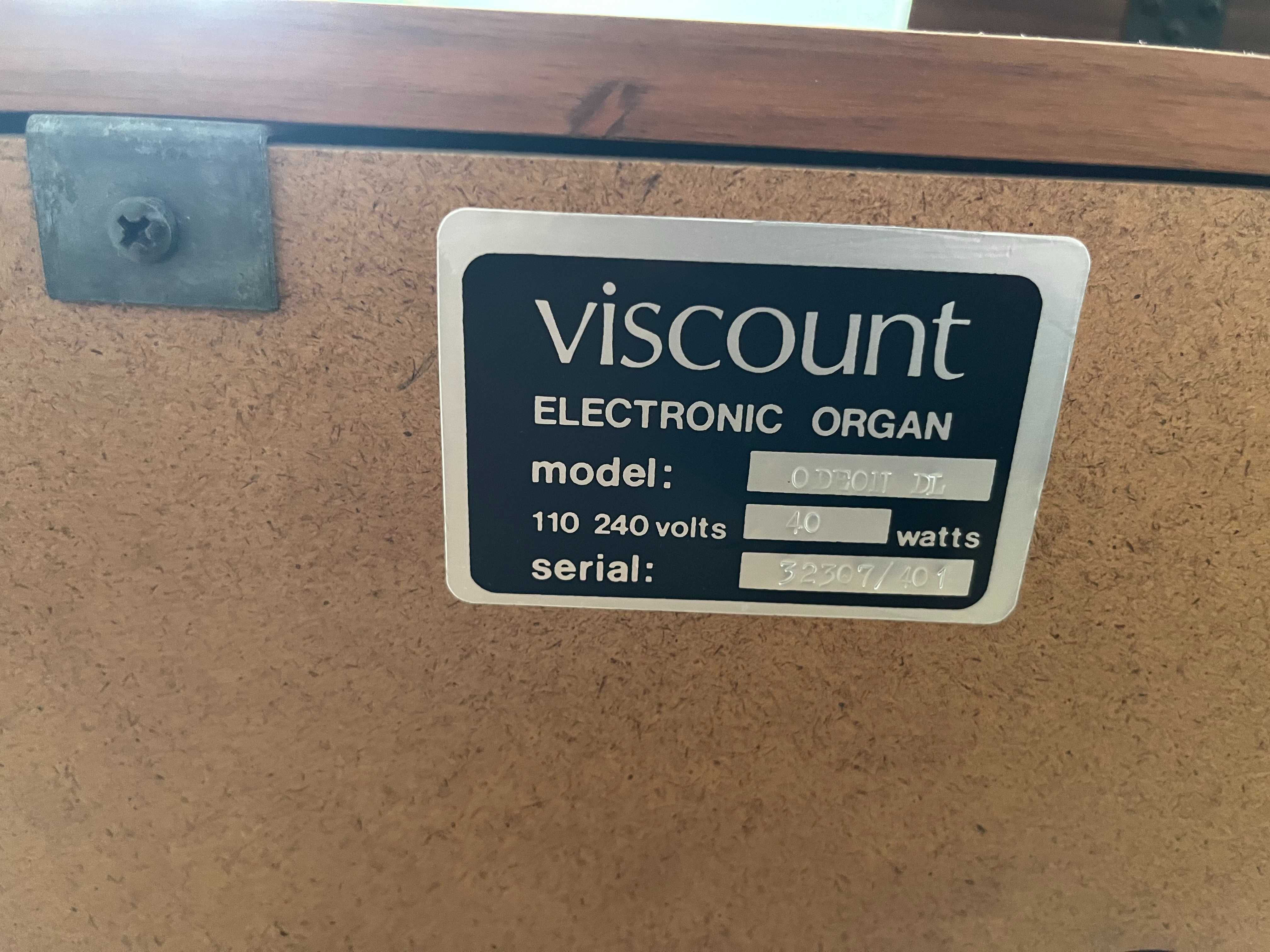 Vendo órgão/piano eléctrico VISCOUNT Odeon De Luxe - a funcionar