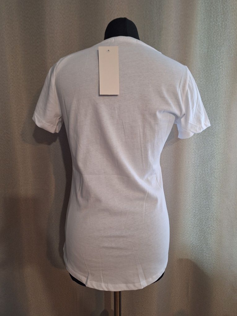 Nowa bluzka M 38 L 40 t-shirt biały bawełniany