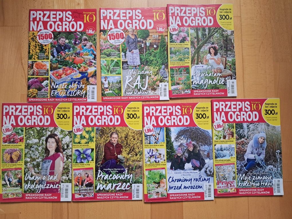Czasopismo Przepis na Ogród 2017,18,19,20 rok