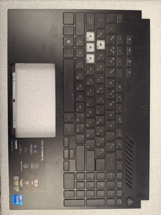 Продам топкейс для ноутбука Asus TUF Gaming F15 FX507ZC4
