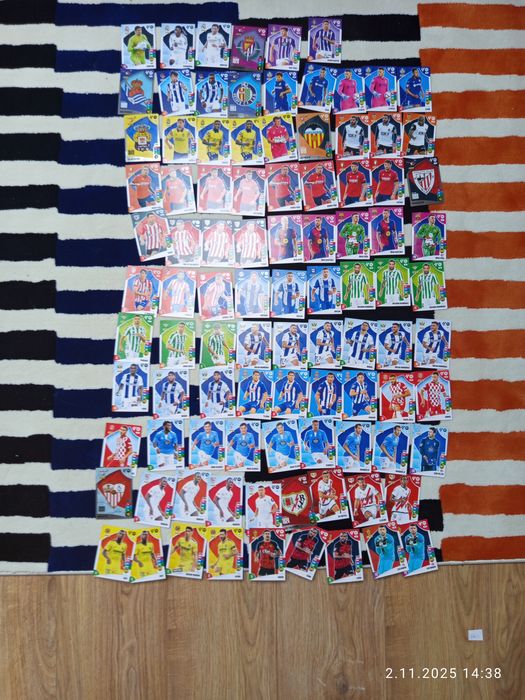 Karty piłkarskie  laliga  96 sztuk