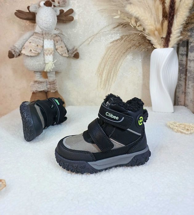 Дитячі зимові черевики Clibee 21 22 23 24 25 26 27 для хлопчика чоботи