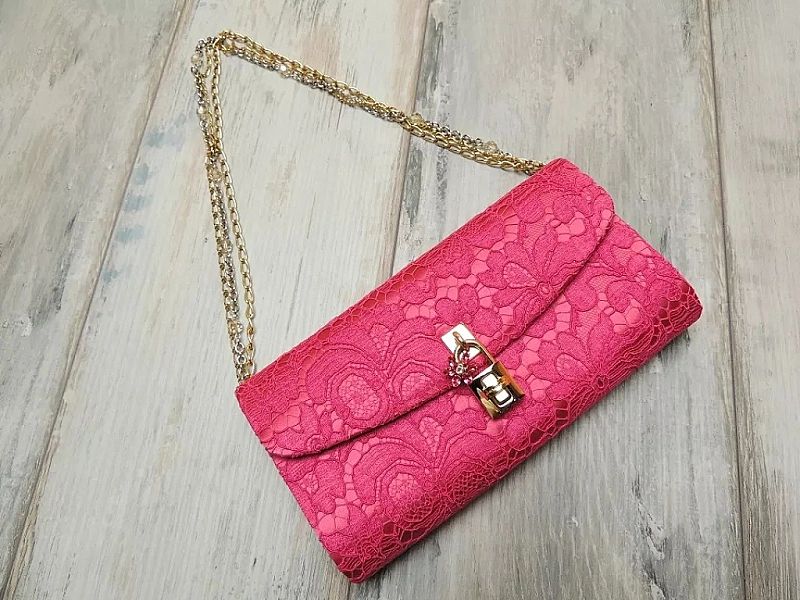 Dolce Gabbana Borsa Da Sera In Pizzo Wieczorowa Kopertówka Premium