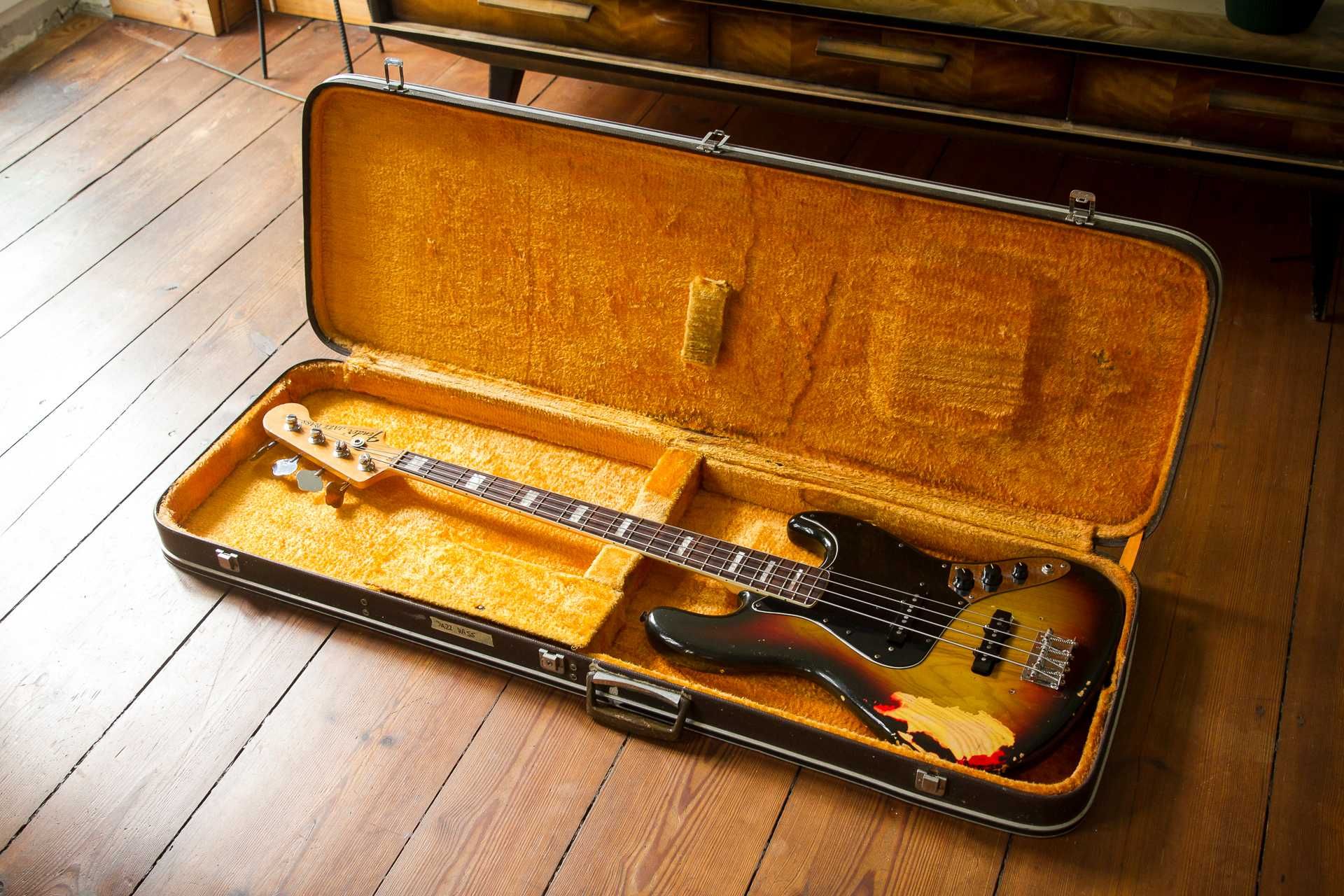 1976 Fender Jazz Bass sunburst CBS bloki