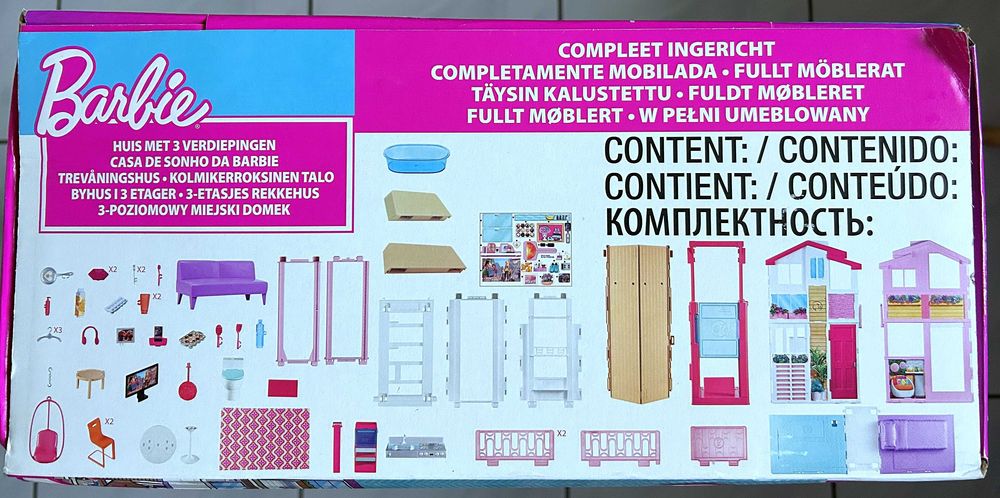 Domek dla lalek Barbie - zestaw