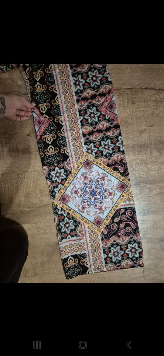 Spodnie szerokie kolorowe