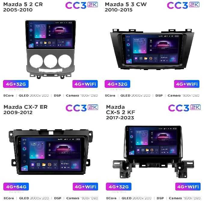Автомагнитолы Teyes для Mazda Teyes CC3 2k 360 для Mazda все модели