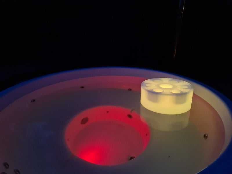 Promocja! Pływający barek na napoje LED RGB beczka basen balia