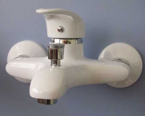 Новый латунный! БЕЛЫЙ смеситель, кран для кухни мойки умывальника.