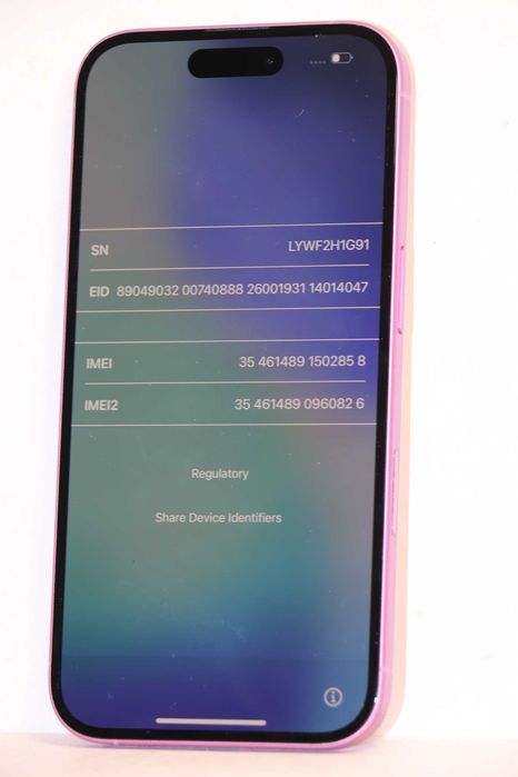 Apple iPhone 16 256GB Pink, заблокирован по ID, идеальное состояние!