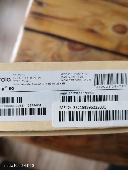 Motorola g55  12/256