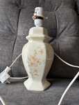 Porcelanowa angielska lampa bez klosza, retro, sprawna