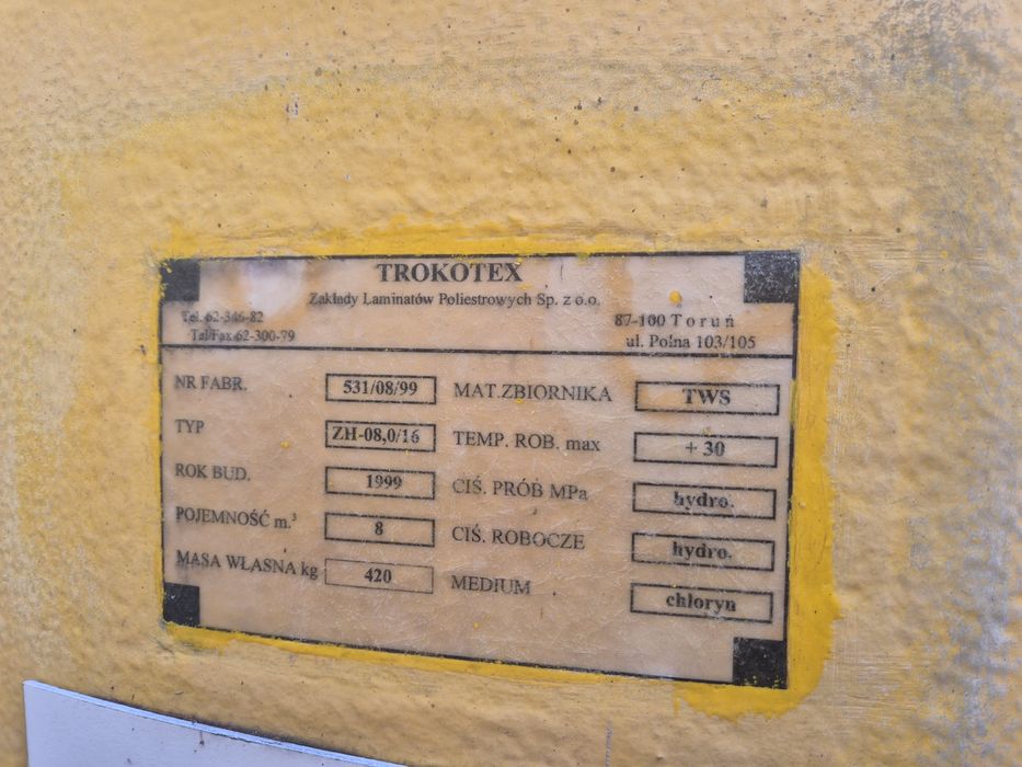 Zbiorniki na nawóz RSM  Trokotex 2 szt 8000L likwidacja gospodarstwa