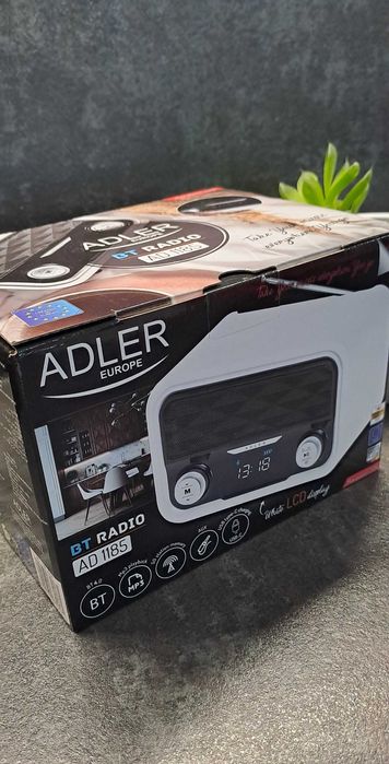 Nowe radio retro ADLER stylowy design FM/USB/MP3/SD/BTooth