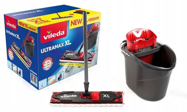 Набір Vileda Ultramax XL BOX - плоска швабра + відро