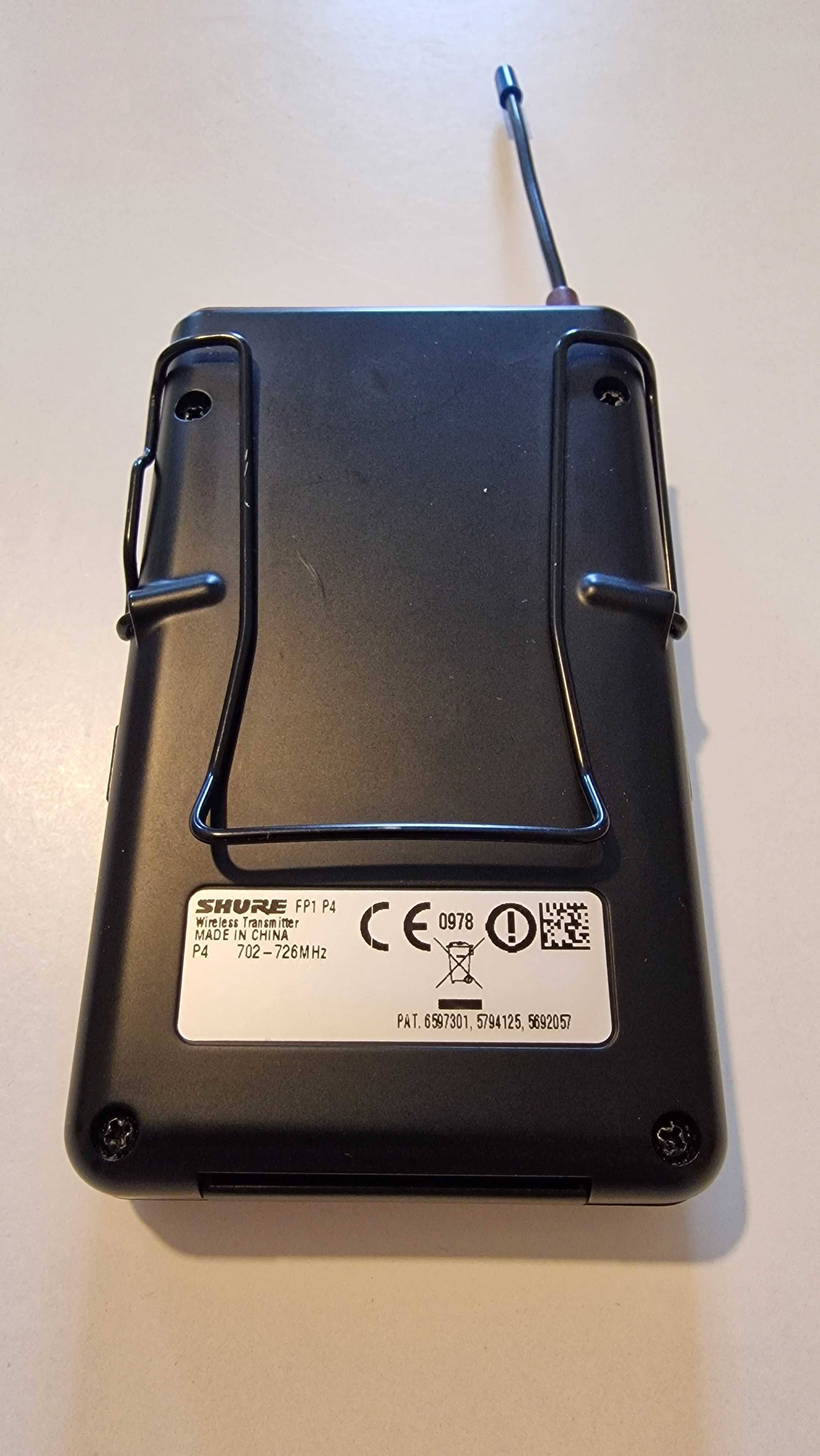 Zestaw SHURE FP1 + FP2 + FP3 + FP5 Mikrofon bodypack tłuczek