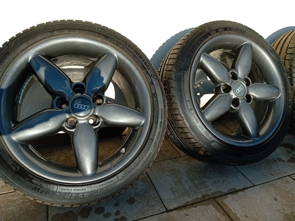 Felgi 16" 5×100, opony letnie