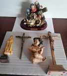 Cristo na cruz, menino jesus e outros religiosos, tudo por 8€