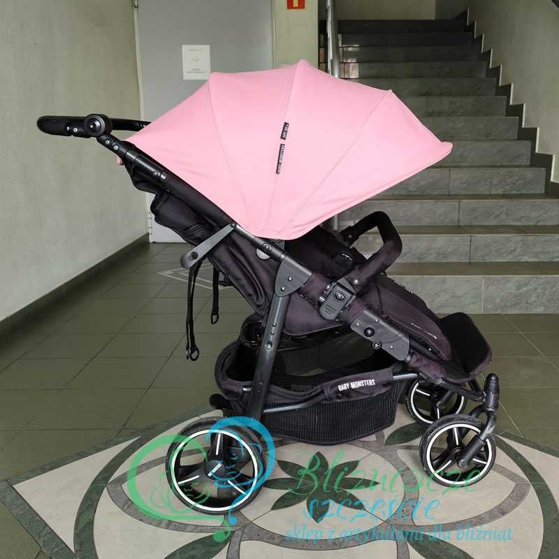 Używany wózek podwójny 2w1 w bdb stanie / Baby Monsters Easy Twin 3.0