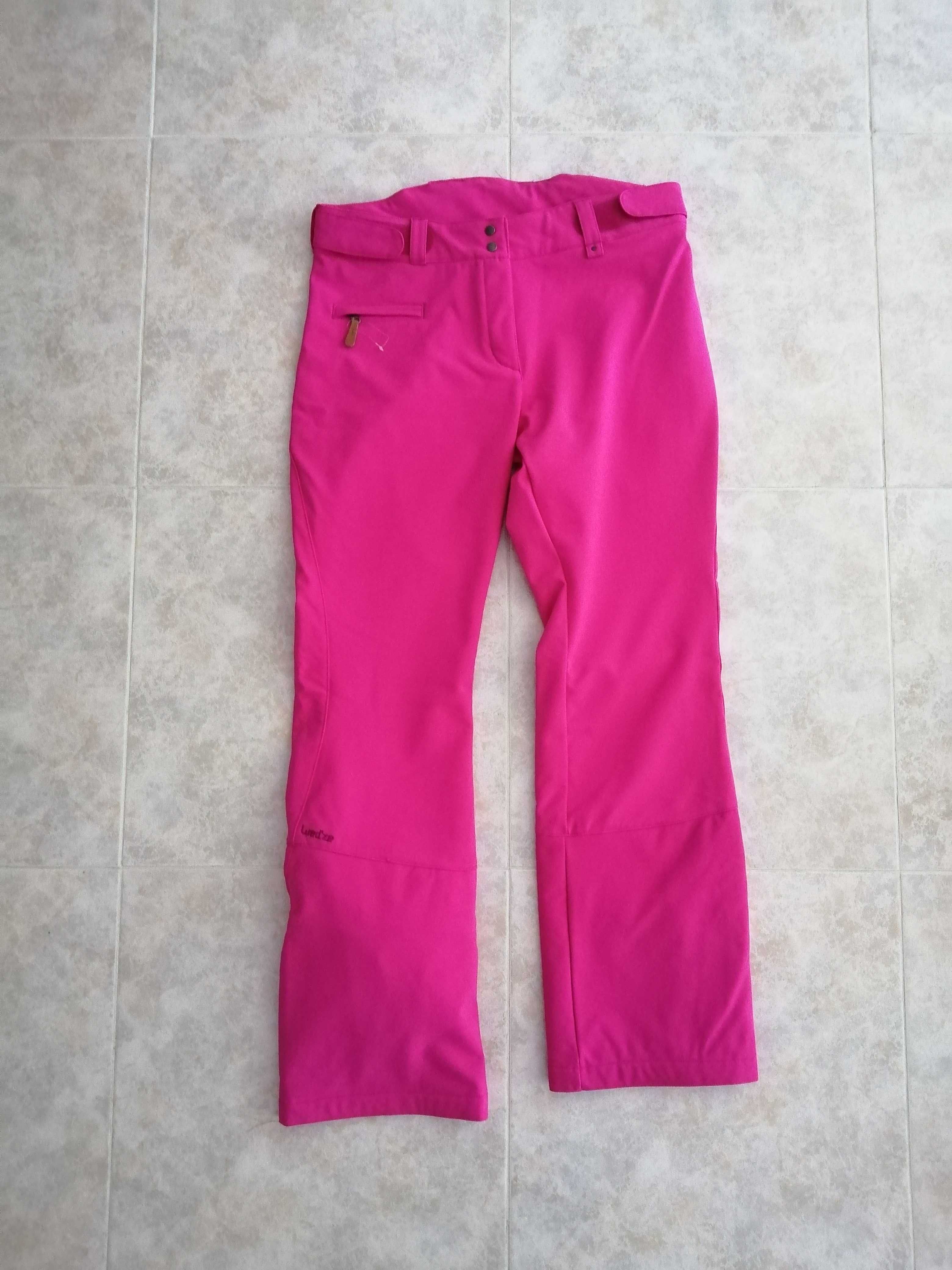 Calças de Ski/caminhada rosa Decathlon