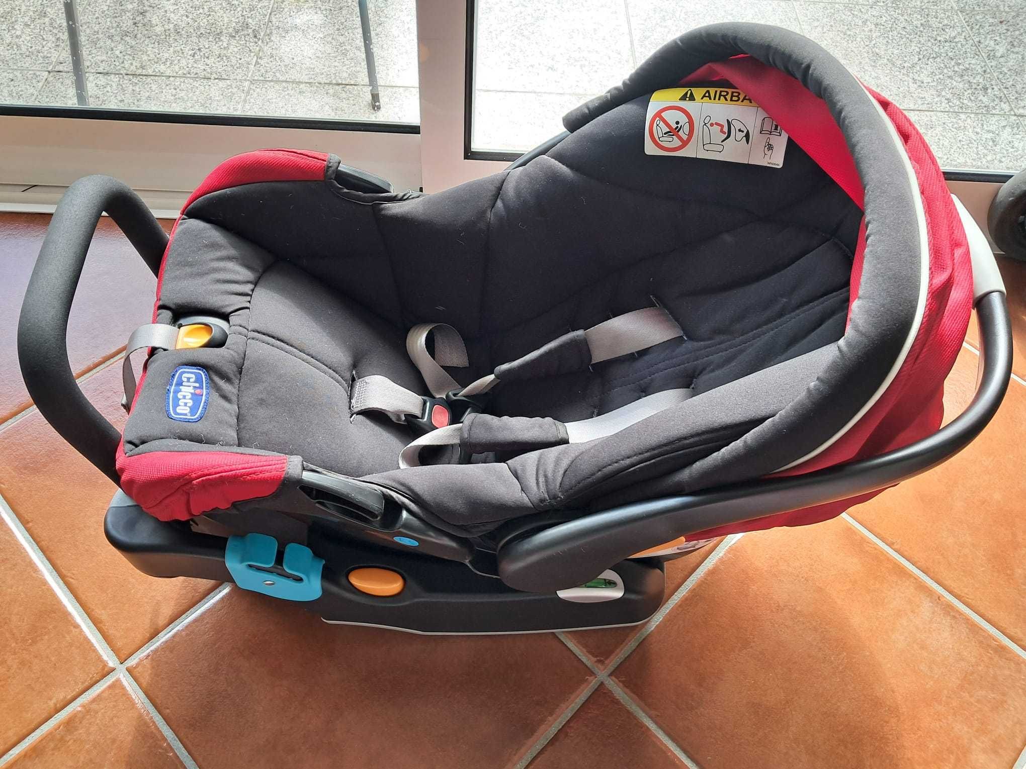 Chicco 3-in-1: Carrinho de bebé+cadeira auto para bebé com base KeyFit