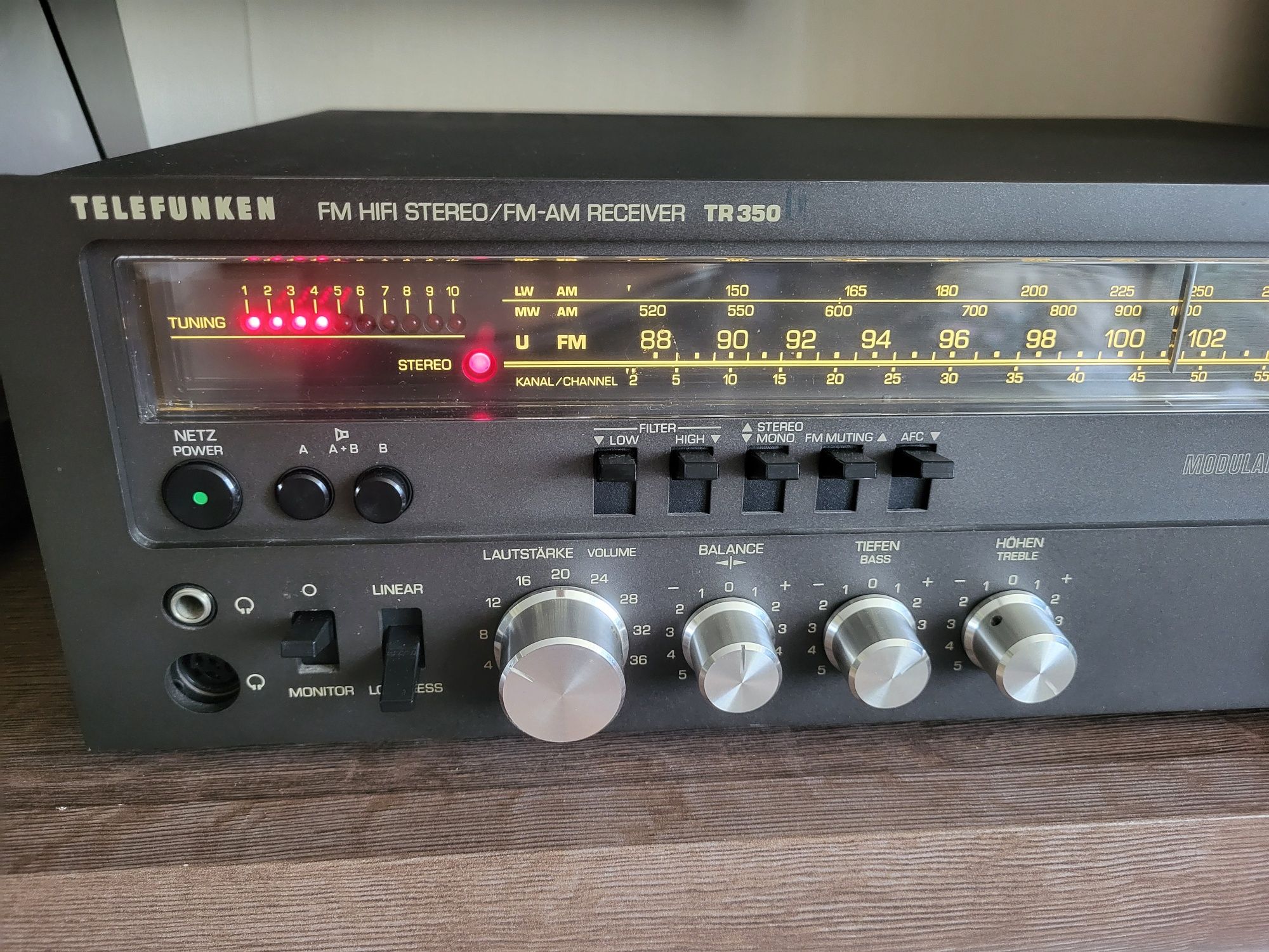 Piękna wieża Vintage Telefunken amplituner gramofon deck po serwisie