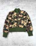 Kurtka Tommy Hilfiger bomberka damska ocieplana moro camo r. M