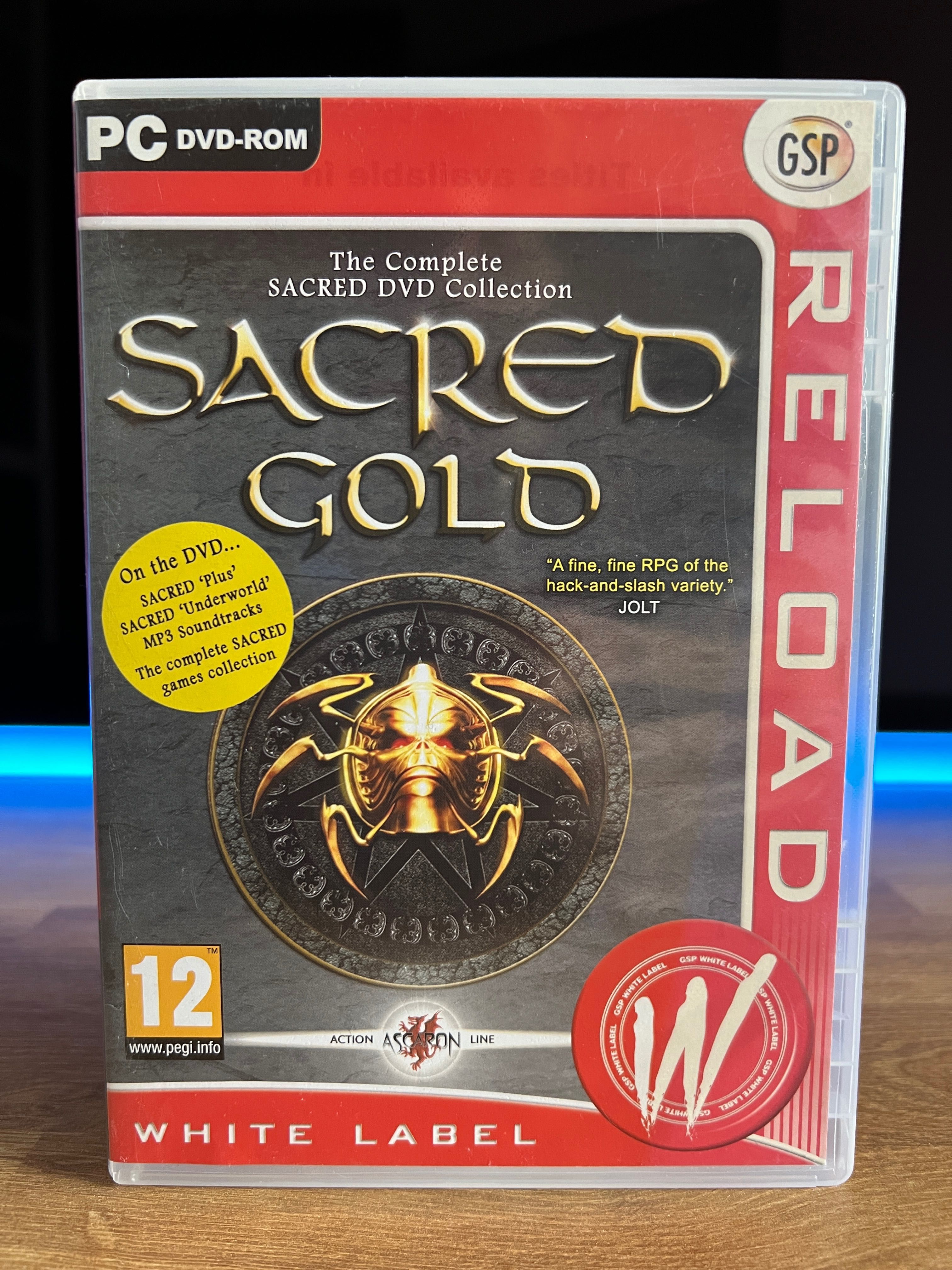 Sacred Gold gra (PC EN 2005) DVD BOX White Label Reload