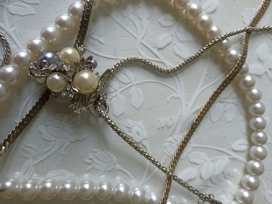 Біжутерія кольє брош ланцюжок