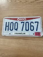 Oryginalna tablica rejestracyjna Ohio