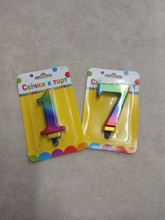 Свічка на торт нова