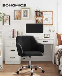 Krzesło biurowe, fotel do biura, czarne krzesło obrotowe, fotel obrot