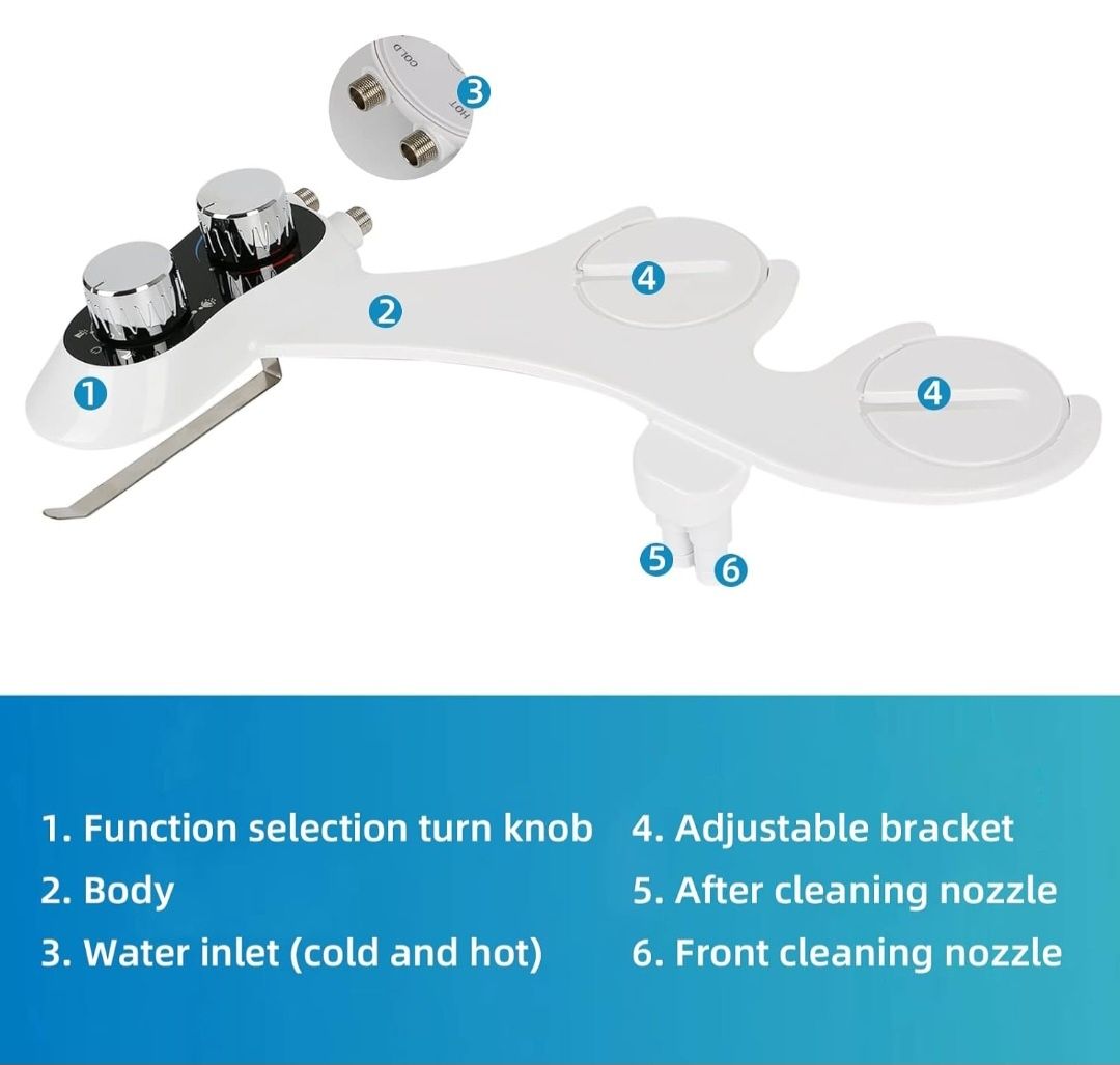 Bidet nasadka do toalety