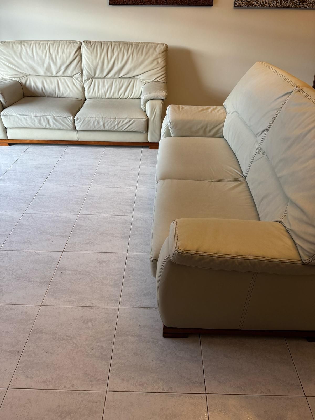 2 sofas de 2 lugarea