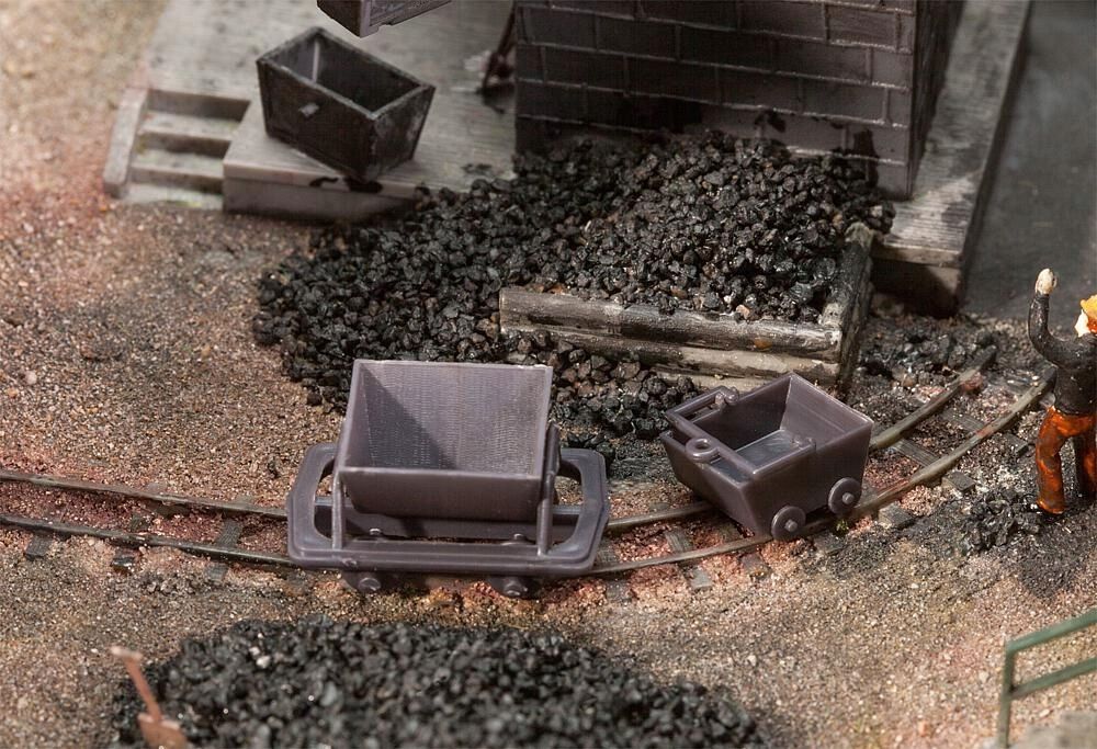Faller 180916 - Wagoniki i wózki do węgla (po 2 szt.) H0 1:87