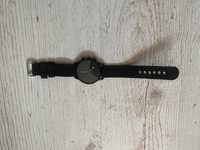 Nowy męski elegancki czarny zegarek z czarną tarczą