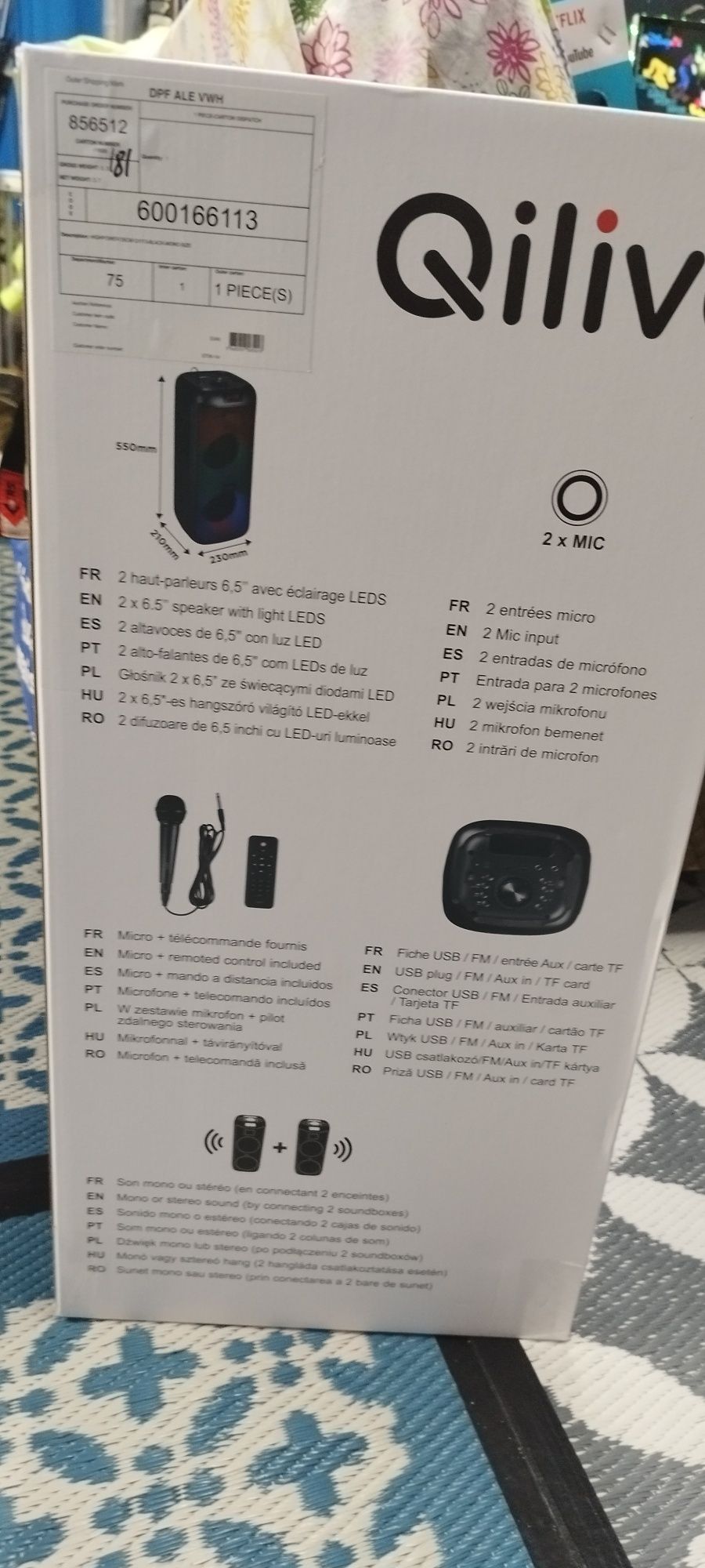 Coluna Qilive nova