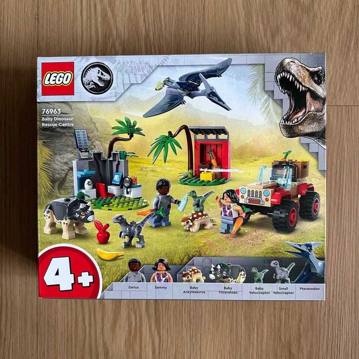 Nowe LEGO Jurassic World 76963 Centrum ratunkowe dla małych dinozaurów